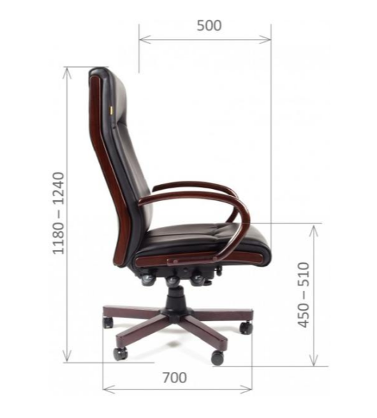 Кресло Chairman CH411 черный - фото 1 - id-p90025836