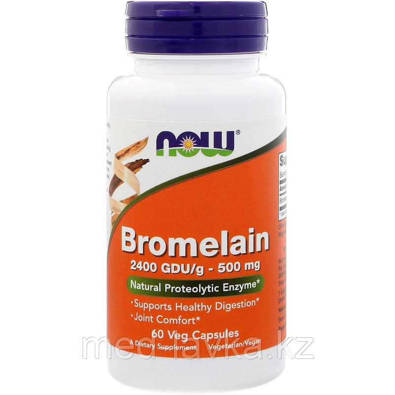 Бромелаин, 500 мг, 60 растительных капсул