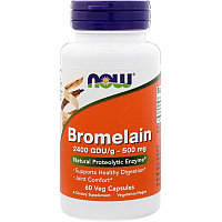 Бромелаин, 500 мг, 60 растительных капсул