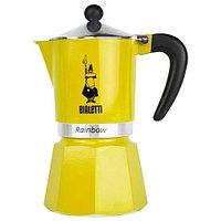 Bialetti Rainbow, желтая гейзерная кофеварка на 3 порции