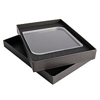Награда QUADRA BRILANTE в подарочной коробке, грани с фаской, 150х150х25 мм, акрил, прозрачный, , 34701у