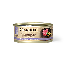 12581 GRANDORF, Филе тунца с мидиями, влажный корм для кошек всех возрастов, уп.6*70гр.