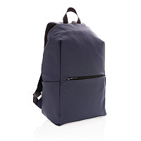 Рюкзак для ноутбука из гладкого полиуретана, 15.6", темно-синий, Длина 31 см., ширина 15 см., высота 45 см.,