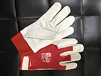 Перчатки кожаные комбинированные (на велкро-липучке) SAFE HAND