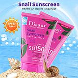 Солнцезащитный крем для лица и тела Snail sunscreen spf50 Disaar 100 ml., фото 2