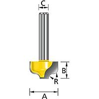Фреза пазовая фасонная Makita R4 16х9х6х41х2Т (D-09357)