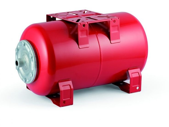 Гидроаккумулятор 50CTT1, 50л (Горизонтальный, Красный), фото 2