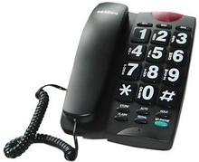 Телефон с крупными кнопками и регулируемым уровнем громкости (Reizen). Цвет - черный арт. ИА3140