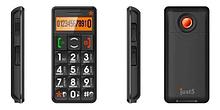 Мобильный телефон CP09 Just 5 с большими кнопками и усиленной громкостью. Цвет - черный арт. ИА3732
