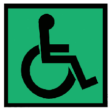 Пиктограмма тактильная «Доступность для инвалидов всех категорий» (знак доступности объекта)