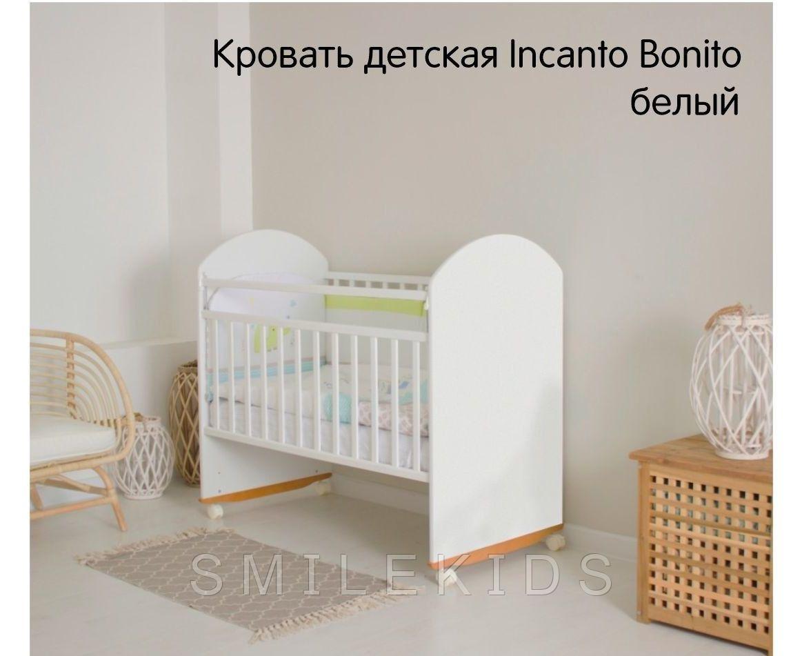 Кровать детская Incanto Bonito колесо-качалка белый