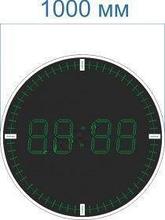Электронные часы-термометр круглые со светодиодными секундными «рисками» для улицы (Яркость светодиода 2 кд. -