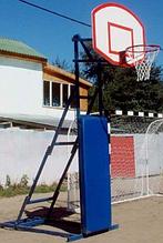 Стойка баскетбольная мобильная для стритбола (h 2,75 - 3,05 см) с протектором арт. AQ17503