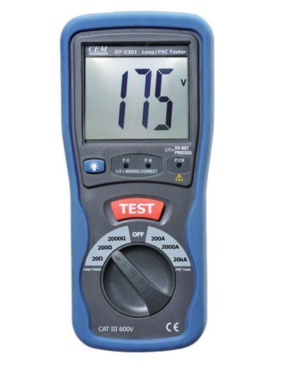 DT-5301 измеритель сопротивления петли фаза-нуль