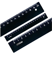 Линейка СТАММ 16 см, черная