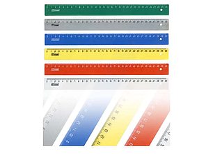 Линейка 30 см 6 цветов ассорти