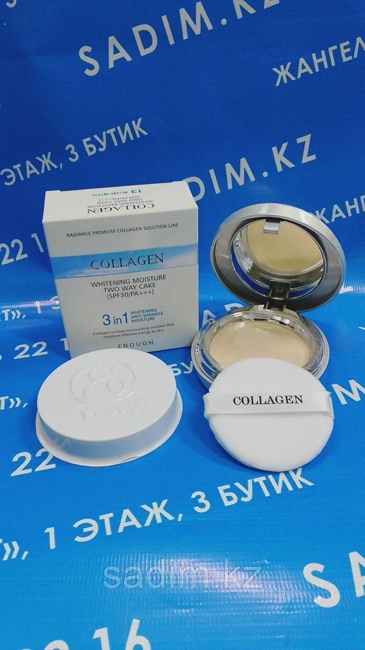 Enough Collagen Whitening Moisture Two Way Cake SPF30 PA+++ - Коллагеновая пудра 3 в 1/ 13 тон - фото 1 - id-p90065639