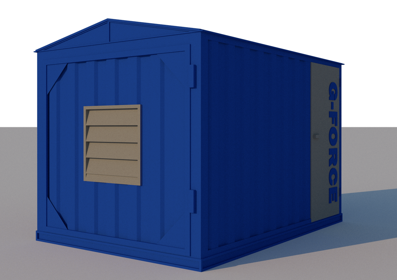 Блок контейнер металлический для ДГУ 6000х2400х2700 - фото 1 - id-p89743372