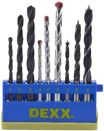 DEXX 9 шт., комбинированный набор сверл 2970-H9_z01, фото 2