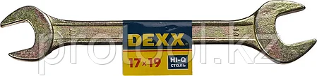 DEXX 17х19 мм, оцинкованный, гаечный ключ рожковый 27018-17-19, фото 2