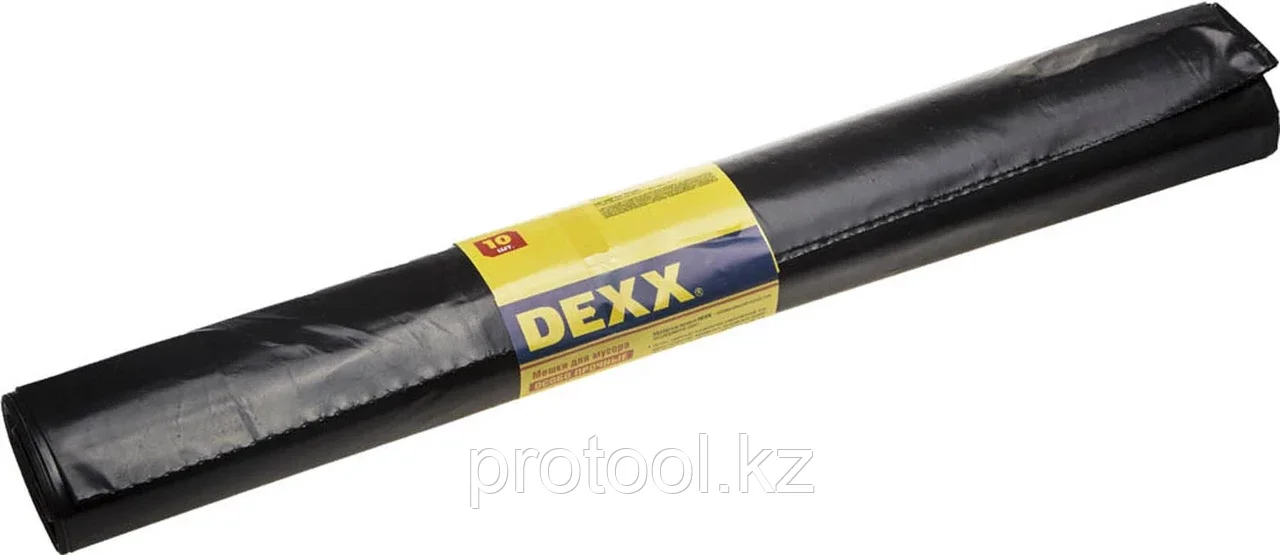 DEXX 180 л, черный, 10 шт., особо прочные, мешки для мусора 39151-180