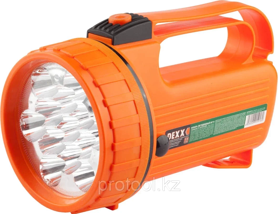 DEXX 13 LED, 4хD, фонарь светодиодный 56714