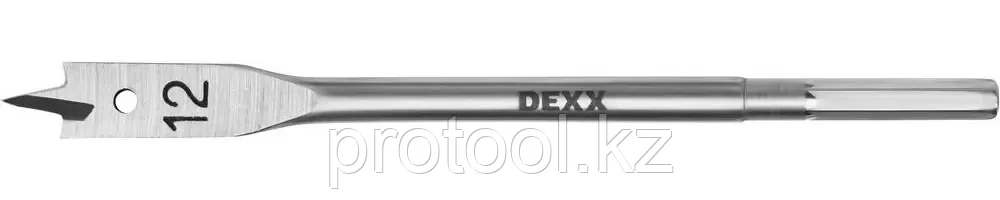 DEXX  12 x 152 мм, шестигранный хвостовик, сверло перовое по дереву 2945-12