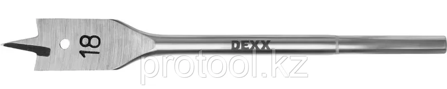 DEXX 18 x 152 мм, шестигранный хвостовик, сверло перовое по дереву 2945-18, фото 2