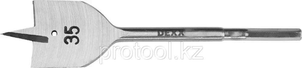 DEXX  35 x 152 мм, шестигранный хвостовик, сверло перовое по дереву 2945-35