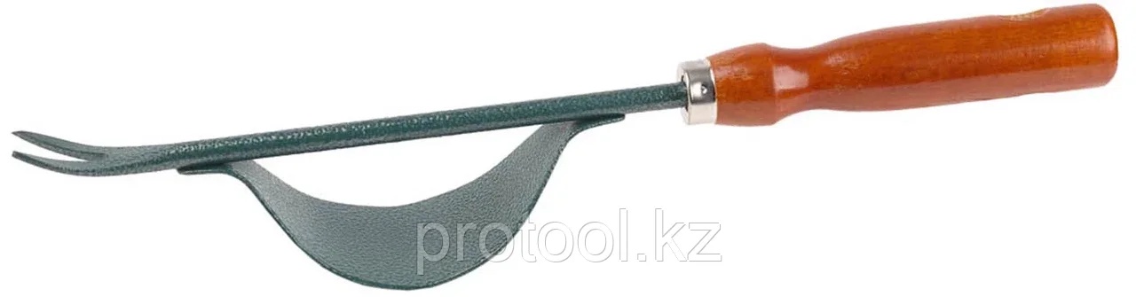 GRINDA 340 мм, углеродистая сталь, деревянная ручка, корнеудалитель стальной 8-421246_z01