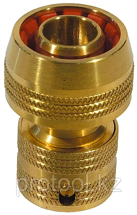 RACO O 3/4", латунный, автостоп, соединитель (шланг-насадка) Profi 4246-55006B, фото 1