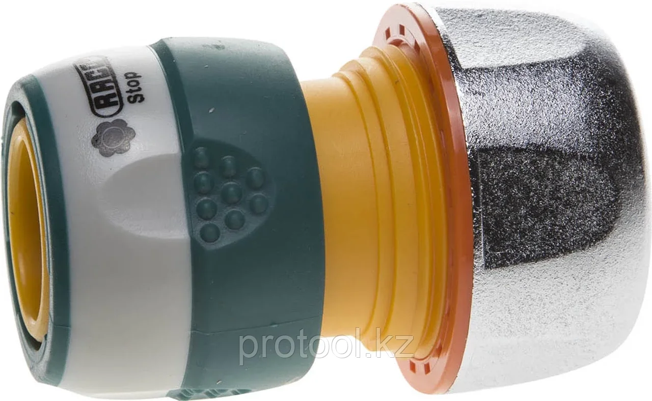 RACO O 3/4", пластиковый, автостоп, соединитель (шланг-насадка) Profi-Plus 4247-55096B - фото 1 - id-p90082239