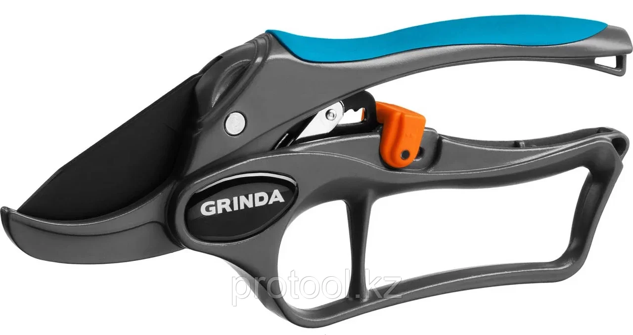GRINDA 200 мм, с алюминиевыми рукоятками, с эфесом, контактный секатор 423433