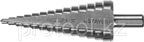 STAYER  4-30 мм, 14 ступеней, HSS, сверло ступенчатое 29660-4-30-14, фото 2