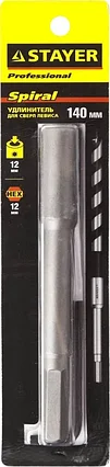 STAYER 140 мм, HEX 12.5 мм, удлинитель для сверл Левиса 2952-12-140, фото 2