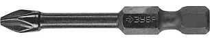 ЗУБР PH2, 50 мм, 2 шт., кованые биты "ПРОФИ" Phillips 26021-2-50-S2, фото 2