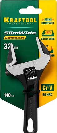 KRAFTOOL 140/28 мм, Cr-V, ключ разводной SlimWide Compact 27266-20, фото 2