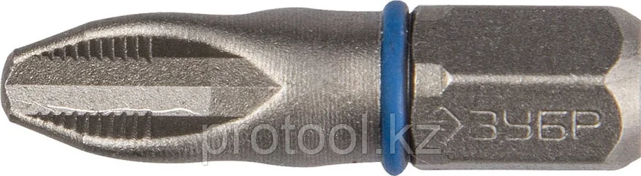 ЗУБР PZ3, 25 мм, 2 шт., бита кованая, торсионная ЭКСПЕРТ 26013-3-25-2, фото 2