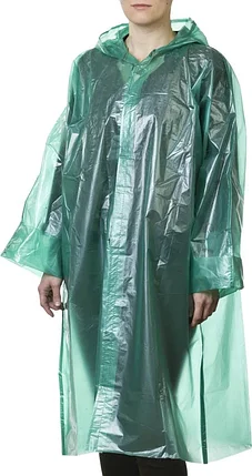 STAYER размер S-XL, зеленый, плащ-дождевик полиэтиленовый 11610, фото 2