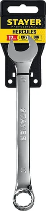 STAYER 17 мм, комбинированный гаечный ключ 27081-17_z01, фото 2