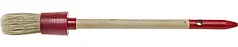 STAYER 25 мм, щетина натуральная, деревянная ручка, кисть малярная круглая 0141-25