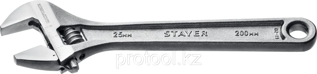 STAYER 200/25 мм, ключ разводной MAX-Force 2725-20_z01 - фото 1 - id-p90082806