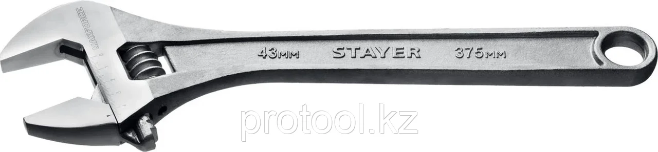STAYER 375/43 мм, ключ разводной MAX-Force 2725-37