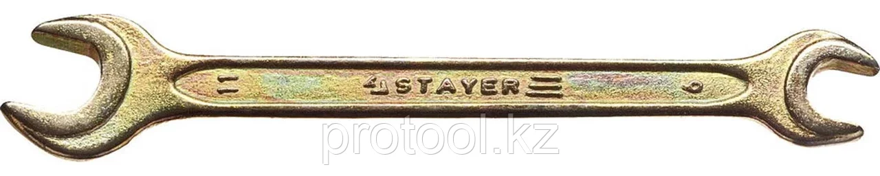 STAYER 9х11 мм, Hi-Q Сталь, оцинкованный, гаечный ключ рожковый 27038-09-11 Master