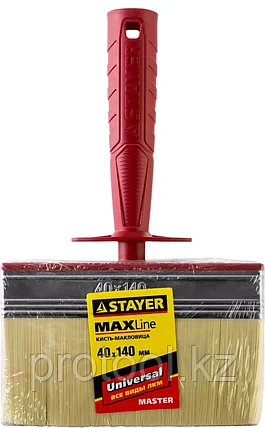 STAYER 4 х 14 см, светлая щетина, пластмассовый корпус, кисть - макловица UNIVERSAL 01824-14, фото 2