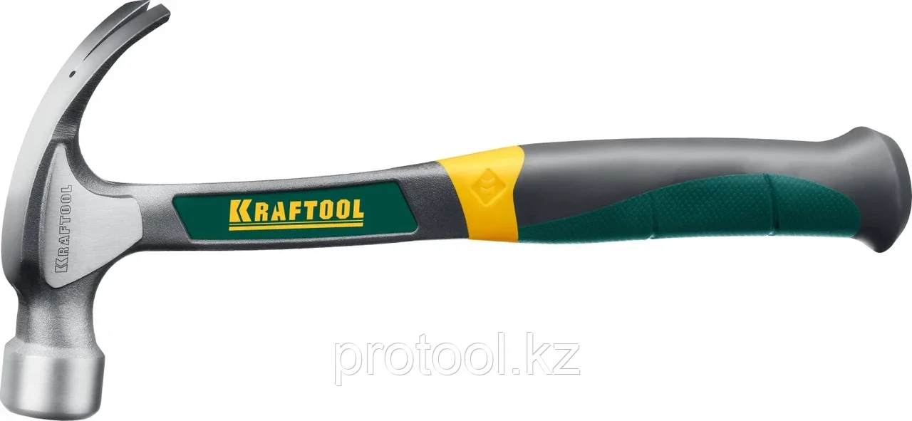 KRAFTOOL 560 г, молоток-гвоздодер цельнокованый THOR 20270