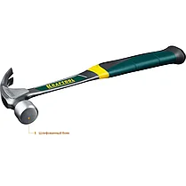 KRAFTOOL 560 г, молоток-гвоздодер цельнокованый THOR 20270, фото 3