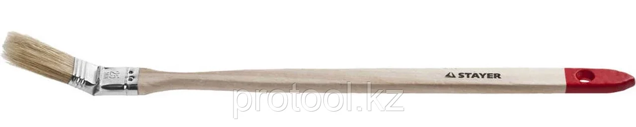 STAYER 25 мм, 1", щетина натуральная, деревянная ручка, кисть радиаторная UNIVERSAL 0112-25_z01