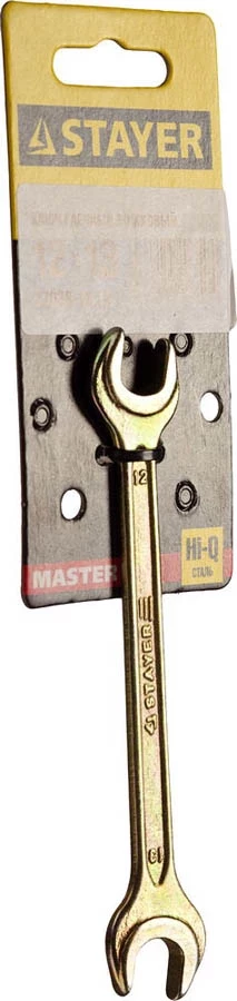 STAYER 12х13 мм, Hi-Q Сталь, оцинкованный, гаечный ключ рожковый 27038-12-13 Master - фото 2 - id-p90082818