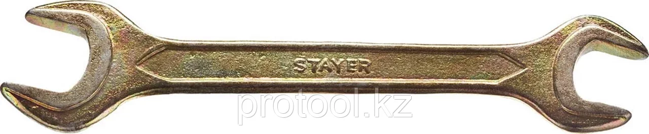 STAYER 17х19 мм, Hi-Q Сталь, оцинкованный, гаечный ключ рожковый 27038-17-19 Master - фото 1 - id-p90082821
